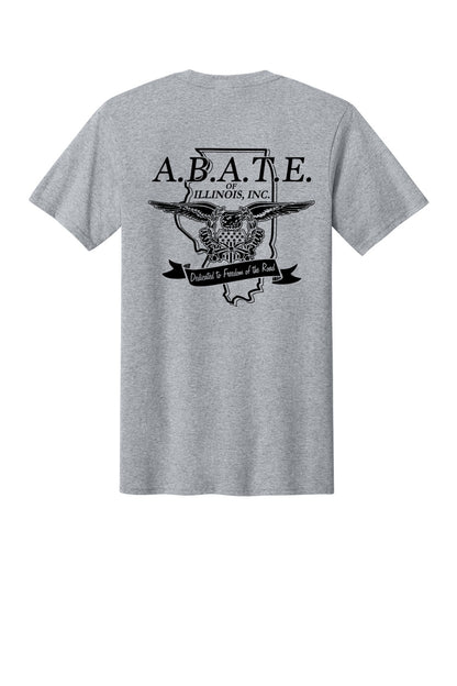 Abate Design 01 Pocket Tee Athletic Heather back