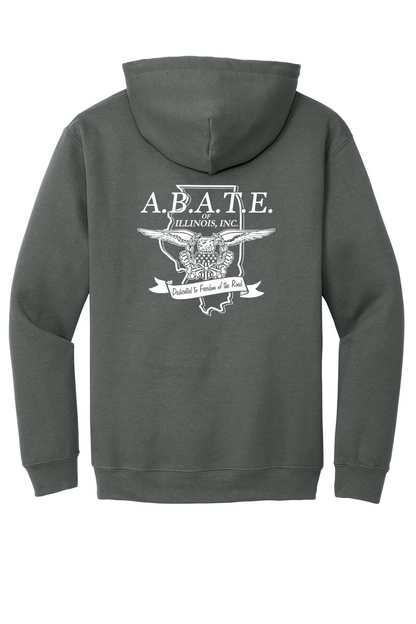 Abate - Abate of illinois - Design 01 - Hoodies - Gildan 18500 - Charcoal - Back