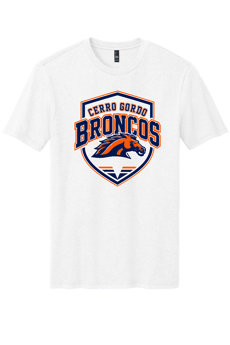 Cerro Gordo Broncos PTO - DM108 [White] - Shield