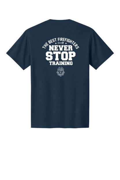 IFSI Webstore - Port & Company Core Cotton Tee - 2026 Never Stop Training - PC54 [Navy] Back
