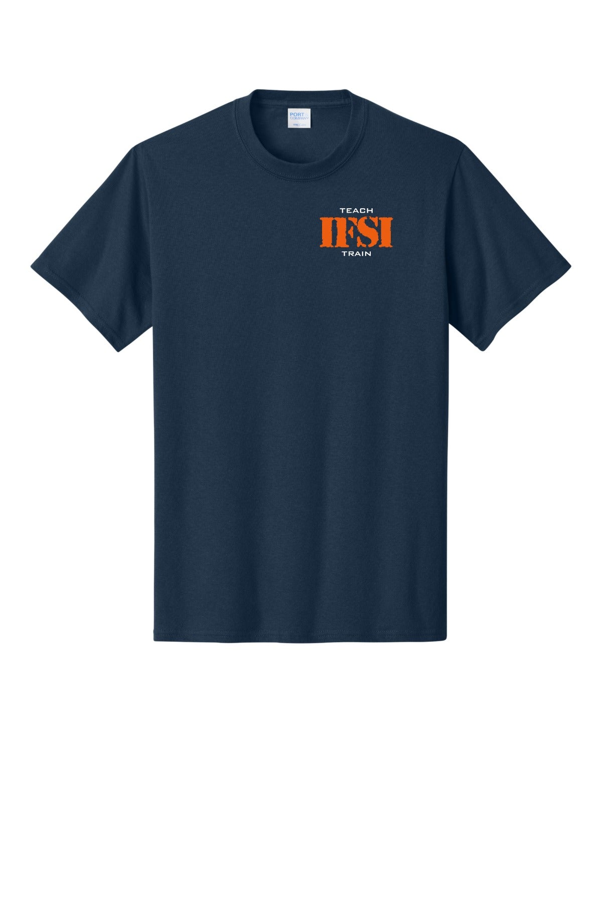 IFSI Webstore - Port & Company Core Cotton Tee - 2026 Teach Train - PC54 [Navy] Front