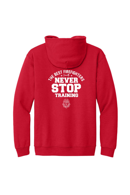 IFSI Webstore - Gildan Heavy Blend Full-Zip Hooded Sweatshirt - 2026 Never Stop Training - 18600 [Red] Back