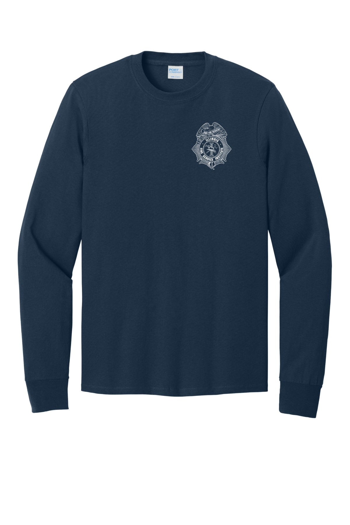 IFSI Webstore - Port & Company Long Sleeve Core Cotton Tee - 2026 Can't Predict - PC54LS [Navy] Front