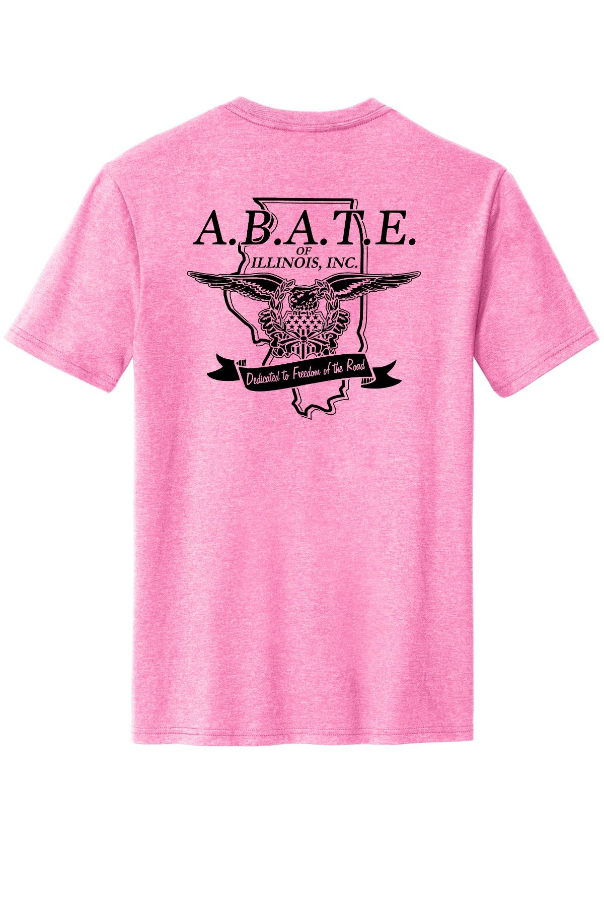 Abate Design 01 District Perfect Blend CVC Tee DM108 Awareness Pink Heather back