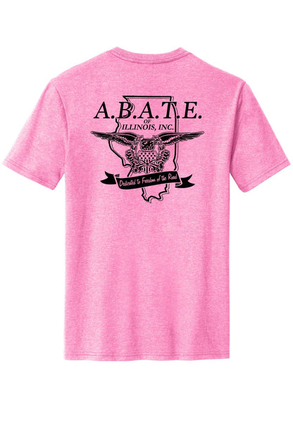 Abate Design 01 District Perfect Blend CVC Tee DM108 Awareness Pink Heather back