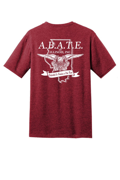 Abate Design 01 District Perfect Blend CVC Tee DM108 Red Fleck back