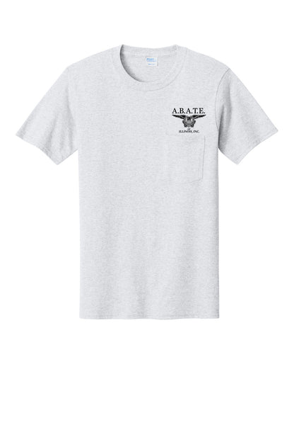 Abate Design 01 Pocket Tee Ash front