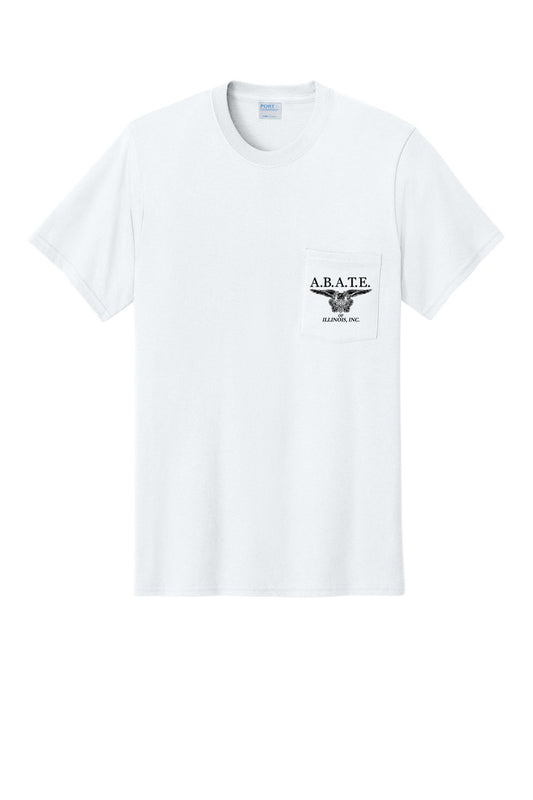 Abate Design 01 Pocket Tee White front