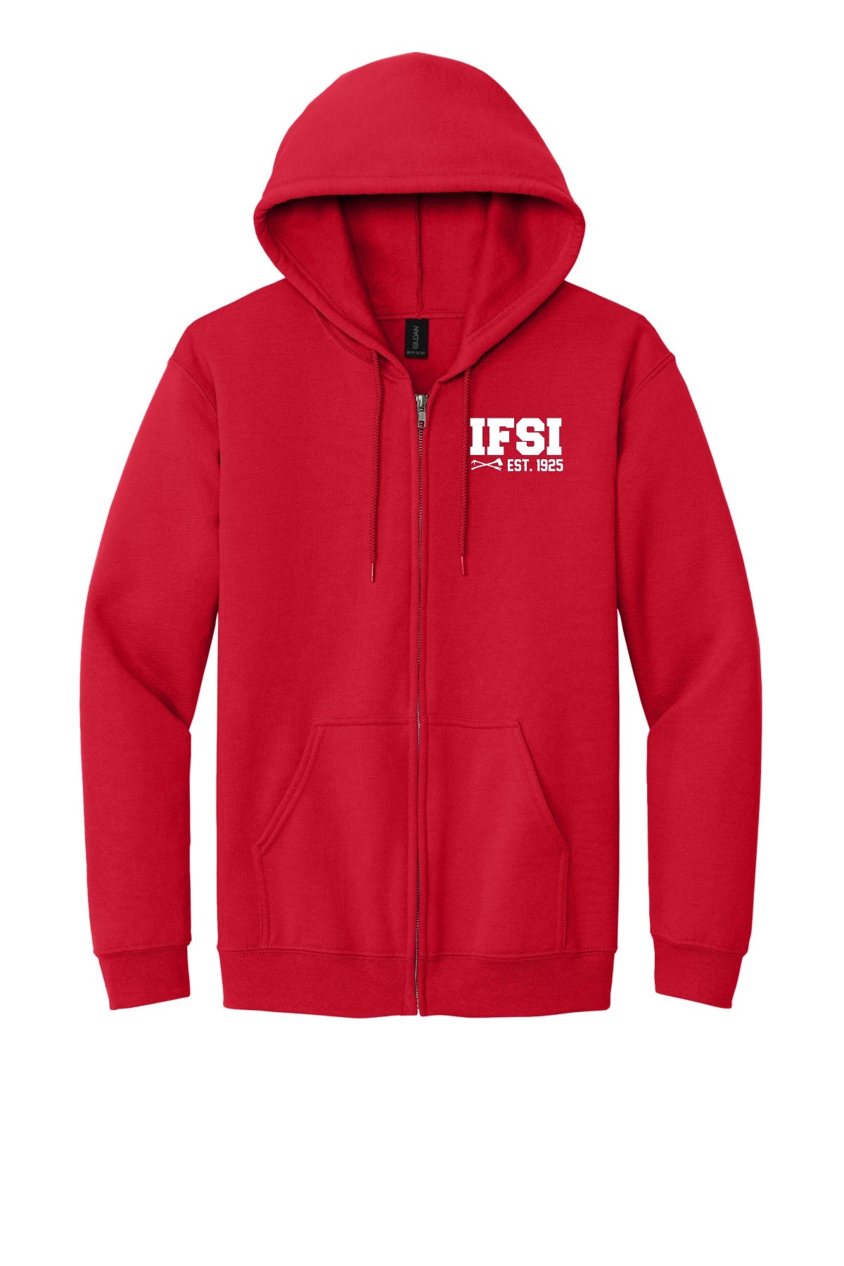 IFSI Webstore - Gildan Heavy Blend Full-Zip Hooded Sweatshirt - 2026 Never Stop Training - 18600 [Red] Front