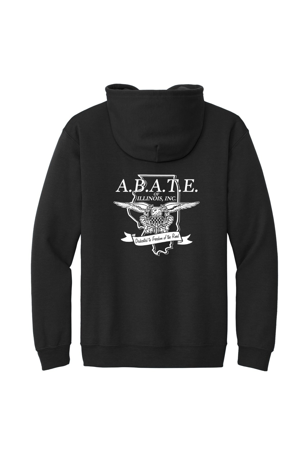 Abate Design 01 Full-Zip Hoodie Black back