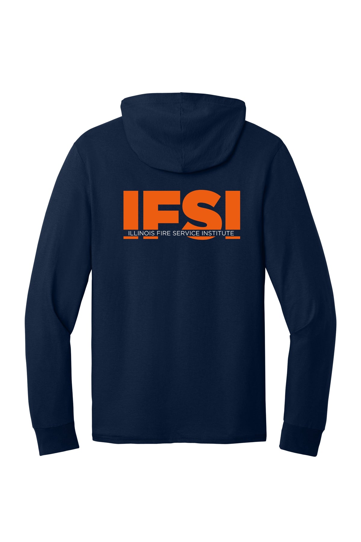 IFSI Webstore - Jerzees Classics Unisex Cotton Long Sleeve Hooded T-Shirt - 2023 Bold Back - 363LH [J. Navy] Back