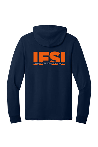 IFSI Webstore - Jerzees Classics Unisex Cotton Long Sleeve Hooded T-Shirt - 2023 Bold Back - 363LH [J. Navy] Back