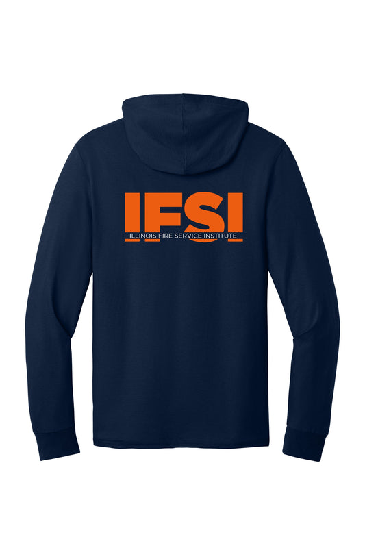 IFSI Webstore - Jerzees Classics Unisex Cotton Long Sleeve Hooded T-Shirt - 2023 Bold Back - 363LH [J. Navy] Back