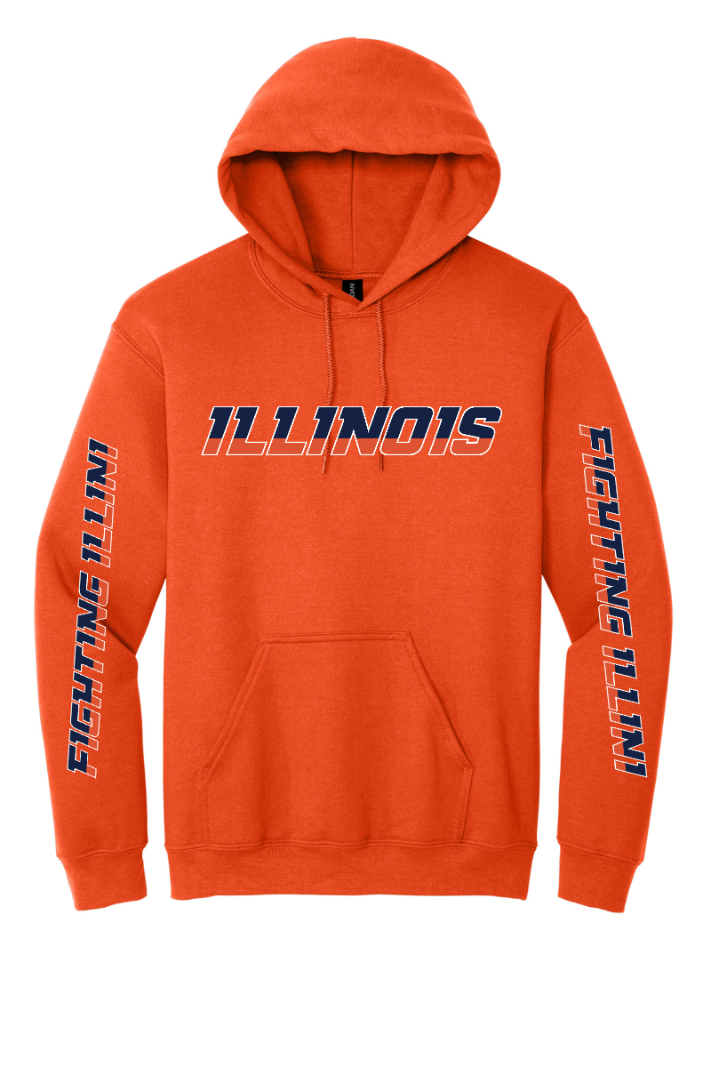 Fighting Illini - Illinois Wordmark - 18500 Orange