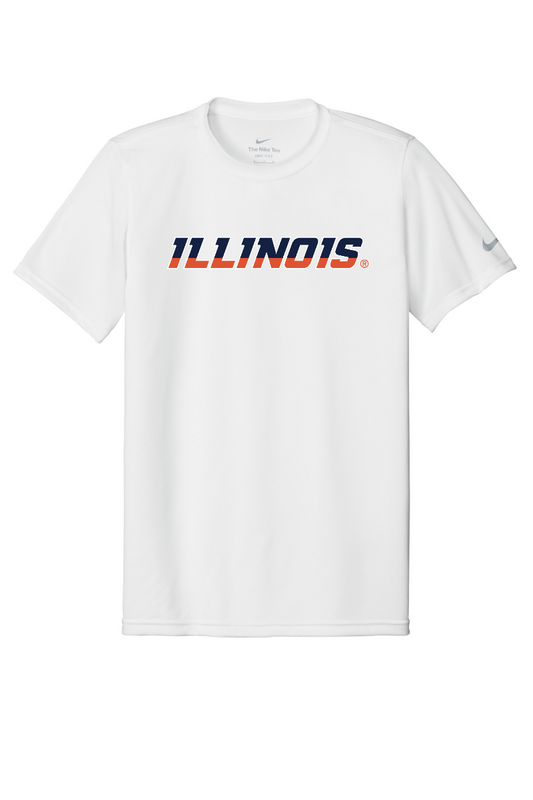 Fighting Illini - Illinois Wordmark - NKDX8730 White