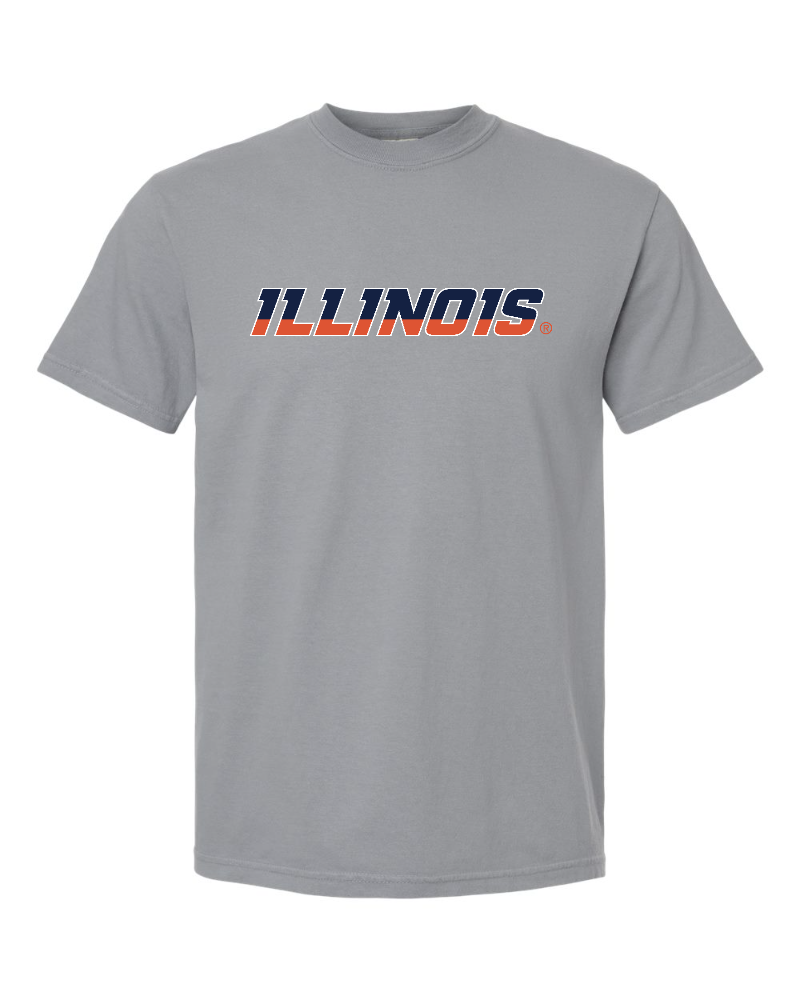 Fighting Illini - Illinois Wordmark - 1717 Granite