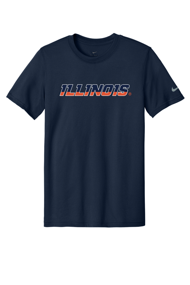 Fighting Illini - Illinois Wordmark - NKDX8730 College Navy